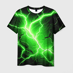 Футболка мужская Color green black, цвет: 3D-принт