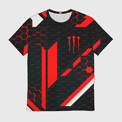 Футболка мужская Monster energy sport geometry, цвет: 3D-принт