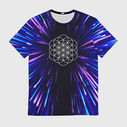 Футболка мужская Coldplay neon energy, цвет: 3D-принт