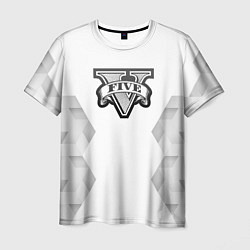 Футболка мужская GTA white poly, цвет: 3D-принт