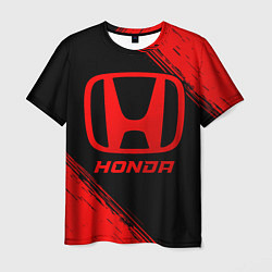 Футболка мужская Honda - red gradient, цвет: 3D-принт