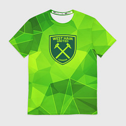 Футболка мужская West Ham green poly, цвет: 3D-принт