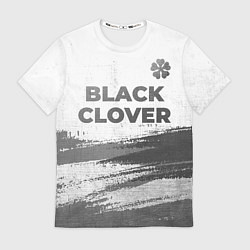 Футболка мужская Black Clover - white gradient посередине, цвет: 3D-принт