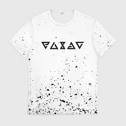 Футболка мужская Ведьмак брызги красок, цвет: 3D-принт