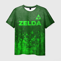 Футболка мужская Zelda - green gradient посередине, цвет: 3D-принт