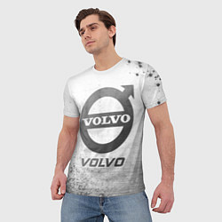 Футболка мужская Volvo - white gradient, цвет: 3D-принт — фото 2