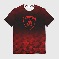 Футболка мужская Lamborghini red poly, цвет: 3D-принт