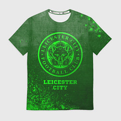 Футболка мужская Leicester City - green gradient, цвет: 3D-принт