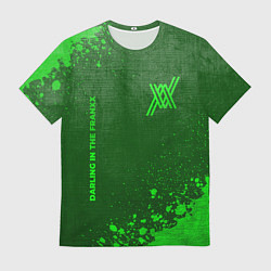 Футболка мужская Darling in the FranXX - green gradient вертикально, цвет: 3D-принт