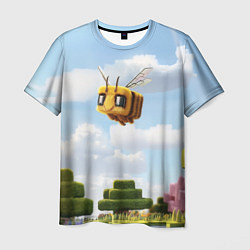 Футболка мужская Пчёлка - Minecraft, цвет: 3D-принт