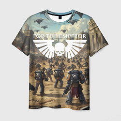 Футболка мужская Warhammer 40k поле боя, цвет: 3D-принт