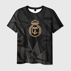 Футболка мужская Real Madrid golden poly, цвет: 3D-принт