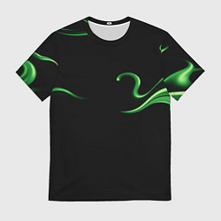 Футболка мужская The color is light green abstraction, цвет: 3D-принт