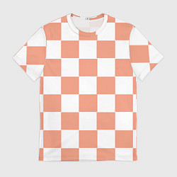 Футболка мужская Квадраты оранжевые, цвет: 3D-принт
