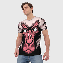 Футболка мужская Monkey wisdom, цвет: 3D-принт — фото 2
