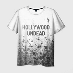 Футболка мужская Hollywood Undead - white gradient посередине, цвет: 3D-принт