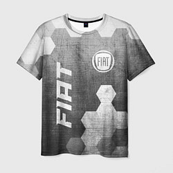 Футболка мужская Fiat - grey gradient вертикально, цвет: 3D-принт