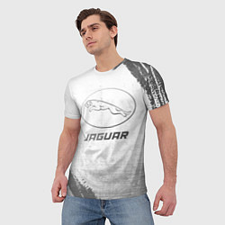 Футболка мужская Jaguar - white gradient, цвет: 3D-принт — фото 2
