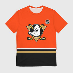 Футболка мужская Анахайм Дакс хоккей, цвет: 3D-принт