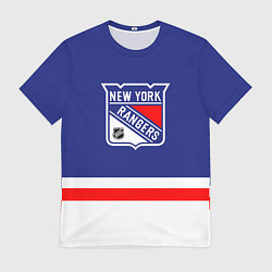 Футболка мужская Нью Йорк Рейнджерс хоккей, цвет: 3D-принт