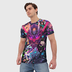 Футболка мужская Стиль Cyberpunk, цвет: 3D-принт — фото 2