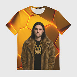 Футболка мужская Bones с цепью в шубе, цвет: 3D-принт