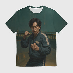 Футболка мужская Игрок 218 в боевой стойке, цвет: 3D-принт
