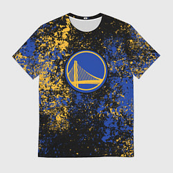Футболка мужская Голден Стэйт Уорриорз - цветовой хаос, цвет: 3D-принт