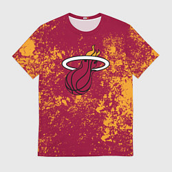 Футболка мужская Майами Хит - брызги красок, цвет: 3D-принт
