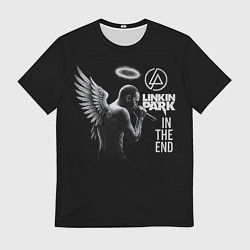 Футболка мужская Честер Беннингтон ангел- In the end, цвет: 3D-принт