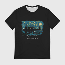 Футболка мужская Сверхъестественное carry on my wayward son, цвет: 3D-принт
