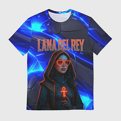 Футболка мужская Lana Del Rey киберпанк, цвет: 3D-принт