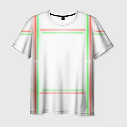 Футболка мужская Neon light green red, цвет: 3D-принт