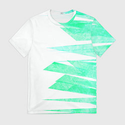 Мужская футболка Color white light blue strip