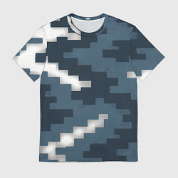 Футболка мужская Пиксельная текстура камуфляж, цвет: 3D-принт