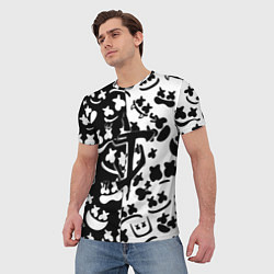 Футболка мужская Doom x Marshmello pattern, цвет: 3D-принт — фото 2