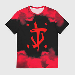 Футболка мужская Doom огненные краски, цвет: 3D-принт