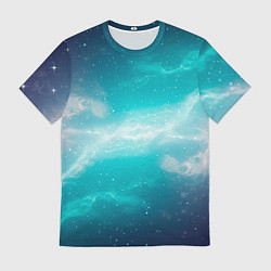 Футболка мужская Галактическое сияние небес, цвет: 3D-принт