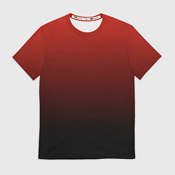 Футболка мужская Red gradient, цвет: 3D-принт
