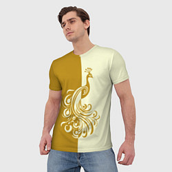 Футболка мужская Жар-птица в золотом, цвет: 3D-принт — фото 2
