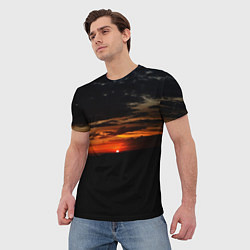 Футболка мужская Закат на плато, цвет: 3D-принт — фото 2
