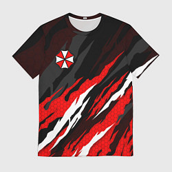 Футболка мужская Umbrella - красное пламя, цвет: 3D-принт