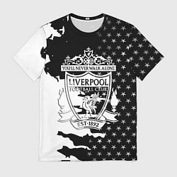 Футболка мужская Liverpool текстура спорт, цвет: 3D-принт