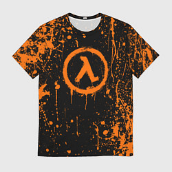 Футболка мужская Халф лайф - подтеки, цвет: 3D-принт