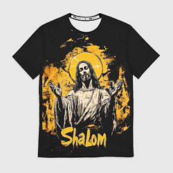 Футболка мужская Jesus shalom, цвет: 3D-принт