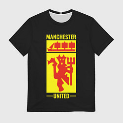 Футболка мужская Манчестер Юнайтед дьявол, цвет: 3D-принт