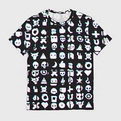 Футболка мужская Любовь смерть и роботы глитч, цвет: 3D-принт