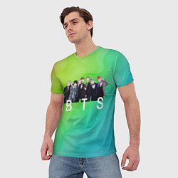 Футболка мужская BTS kpop, цвет: 3D-принт — фото 2