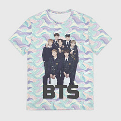 Футболка мужская BTS совместное фото, цвет: 3D-принт