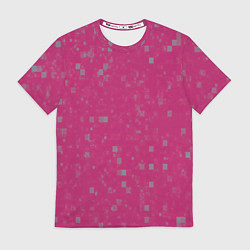 Футболка мужская Color pink brown squares, цвет: 3D-принт